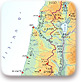 ישראל – מבנה פיזי, נחלים, חלוקה לאזורים וקו פרשת המים